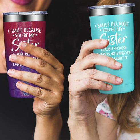 Sisters Tumbler Cup  Perfect Gifts for Sister  Mom